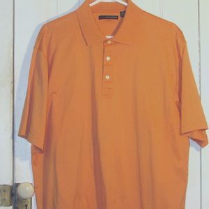 Men's Polo Greg Norman Golf Shirt. Orange. XXL